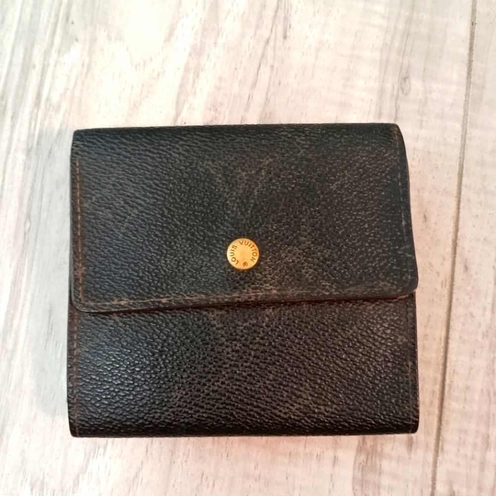 LOUIS VUITTON Bi -fold Wallet Monogram Monogram Canvas Authentic
